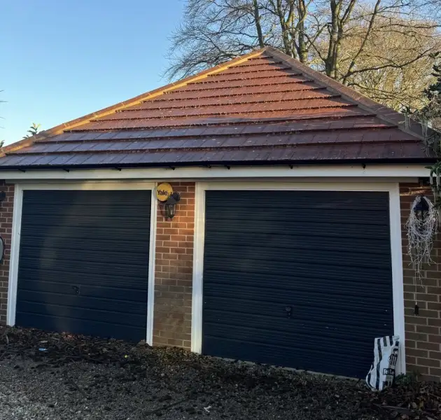 Moss removal and clean to garage roof ( After): Swipe To View More Images
