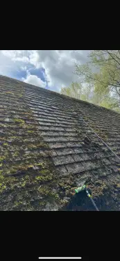 Click Here To Enlarge This Photo Of Roof Clean With Moss Removal