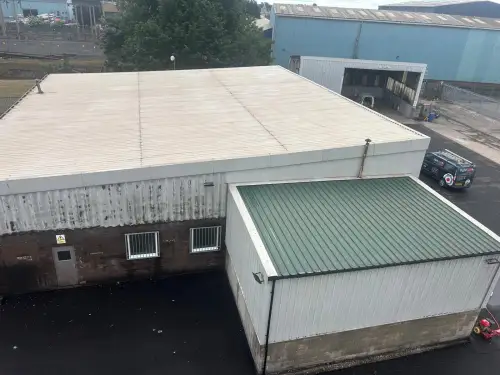 Click Here To Enlarge This Photo Of Warehouse Roof , Cladding and Gutter Clean