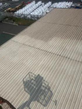 Click Here To Enlarge This Photo Of Warehouse Roof , Cladding and Gutter Clean