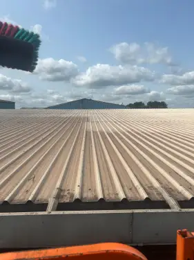 Click Here To Enlarge This Photo Of Warehouse Roof , Cladding and Gutter Clean