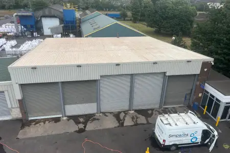Photo of Warehouse Roof , Cladding and Gutter Clean